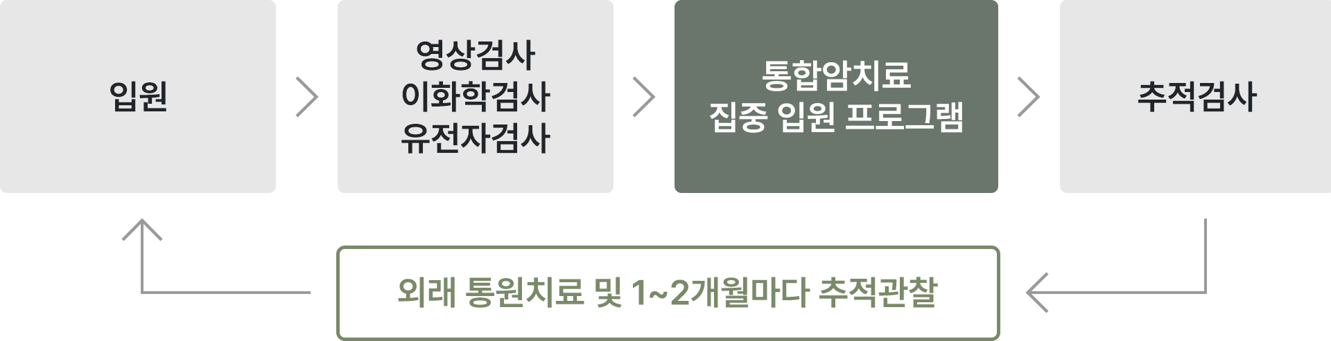 통합암치료 집중 입원 프로그램